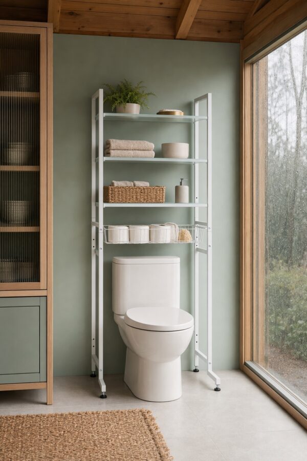 Over-Toilet Shelf Frame