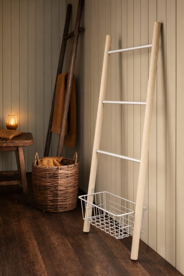Towel Ladder Basket Rail