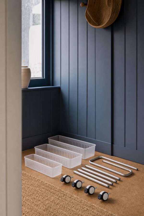 Slim Bathroom Rolling Cart