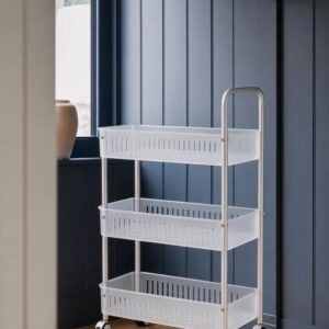 Slim Bathroom Rolling Cart