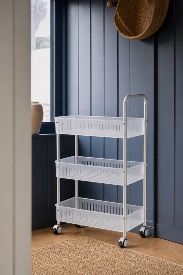 Slim Bathroom Rolling Cart