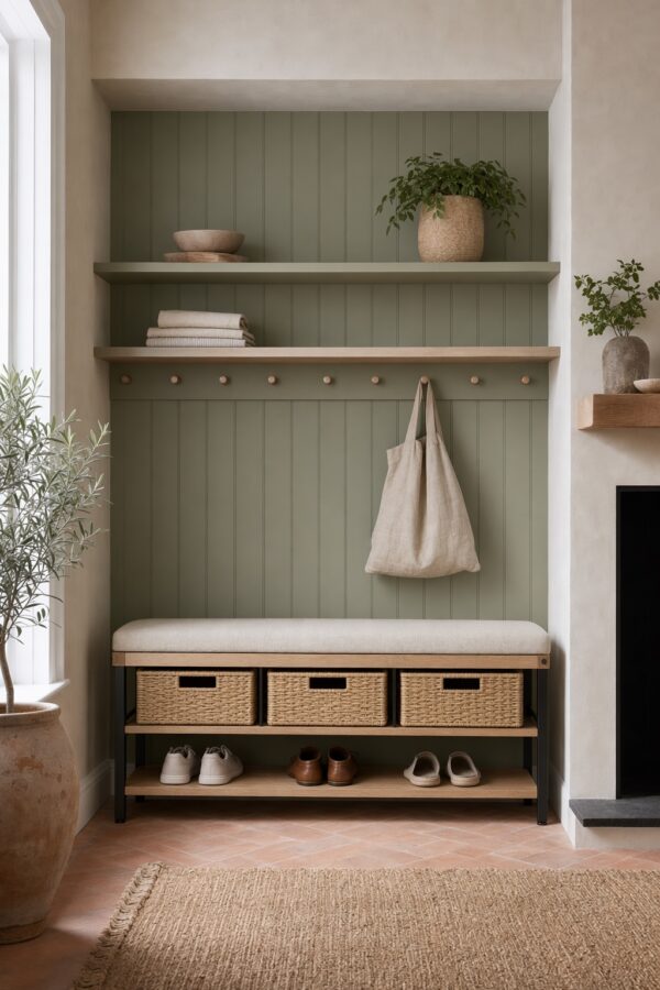 Shoe Bench Basket Set