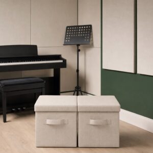 Storage Ottoman Cube Pair