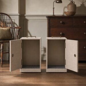 Bookend Storage Box Pair