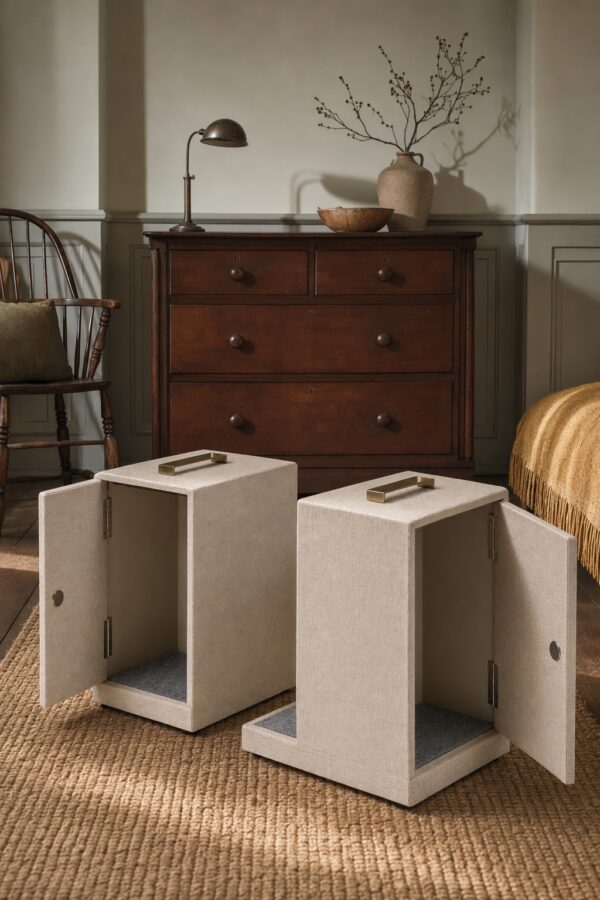 Bookend Storage Box Pair